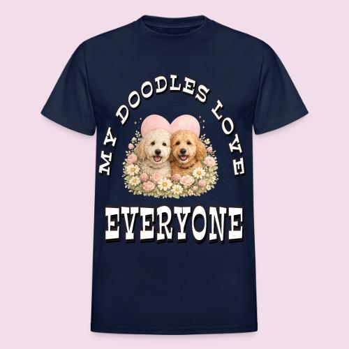 My Doodles Over Everyone - Heavyweight Unisex T-Shirt by Gildan
