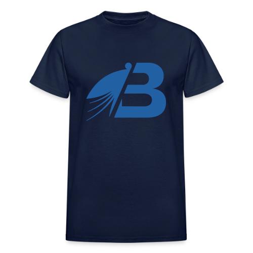 Bluefly Logomark - Blue - Heavyweight Unisex T-Shirt by Gildan
