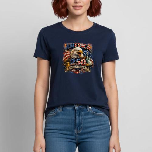 America 250 Years of Freedom – Patriotic - Heavyweight Unisex T-Shirt by Gildan