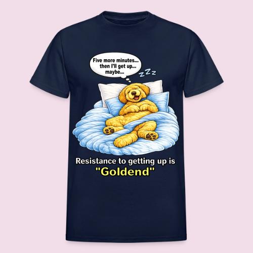 Funny Goldendoodle Sleeping design. - Heavyweight Unisex T-Shirt by Gildan