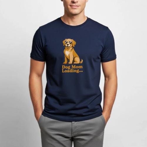 Dog Mom Loading Golden Retriever Sunglasses - Heavyweight Unisex T-Shirt by Gildan
