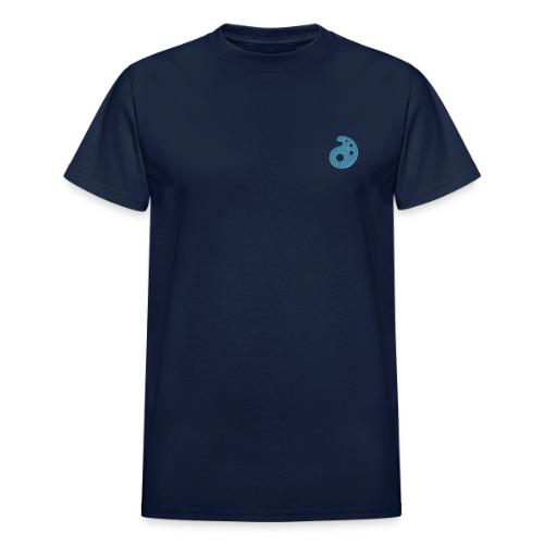 AOEU Blue Embroidered Palette - Heavyweight Unisex T-Shirt by Gildan