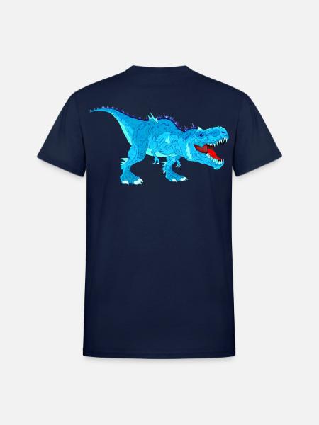 Icy Rex - Heavyweight Unisex T-Shirt by Gildan - navy