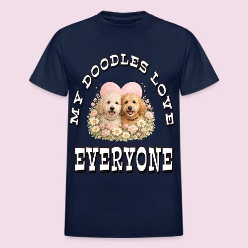 My Doodles Over Everyone - Heavyweight Unisex T-Shirt by Gildan