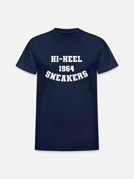 Hi Heel Sneakers - Heavyweight Unisex T-Shirt by Gildan - navy