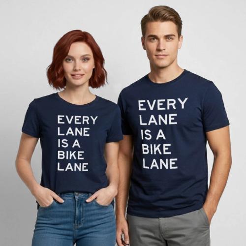 Every Lane is a Bike Lane - Heavyweight Unisex T-Shirt by Gildan