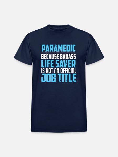 Paramedic Paramedic Paramedics Emergency - Heavyweight Unisex T-Shirt by Gildan - navy