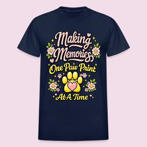 Making Memories One Paw Print At A Time - Heavyweight Unisex T-Shirt by Gildan