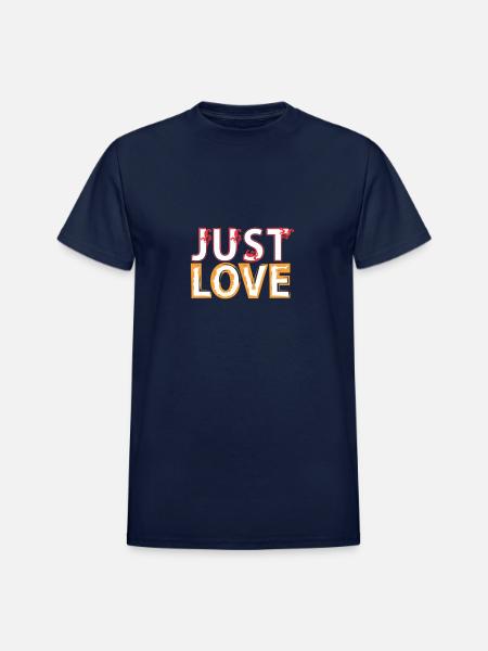 Just Love - Heavyweight Unisex T-Shirt by Gildan - navy