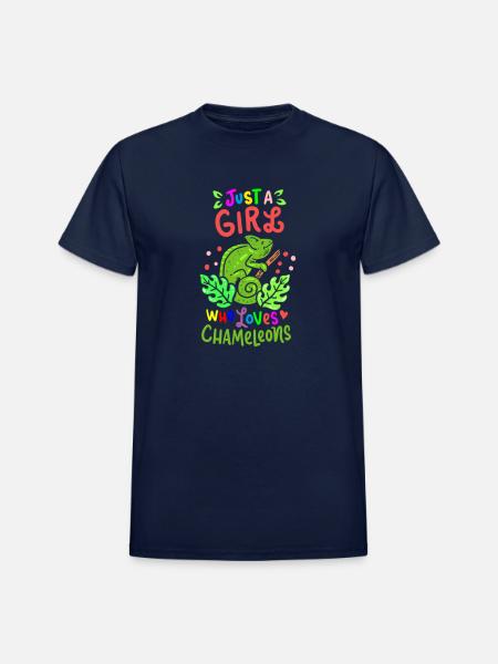 Chameleon - Heavyweight Unisex T-Shirt by Gildan - navy