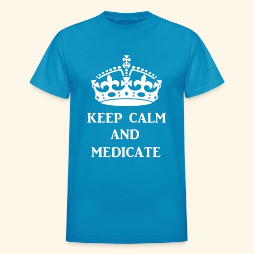 keep calm medicate wht - Gildan Ultra Cotton Adult T-Shirt