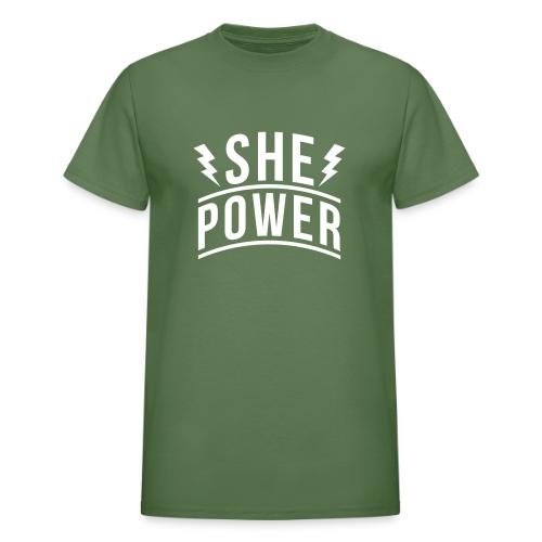 She Power - Heavyweight Unisex T-Shirt by Gildan