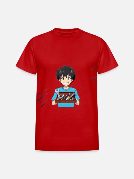 Toolbox Hero Kid - Heavyweight Unisex T-Shirt by Gildan - red