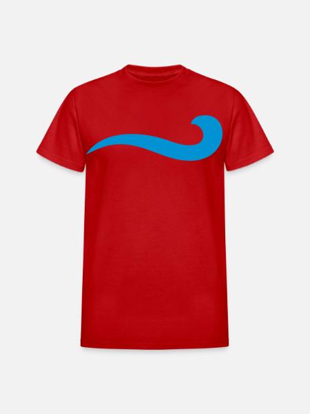 water - Heavyweight Unisex T-Shirt by Gildan - red