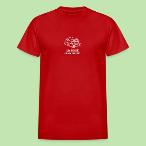 book lover t-shirt, book day shirt, my book is my - Heavyweight Unisex T-Shirt by Gildan
