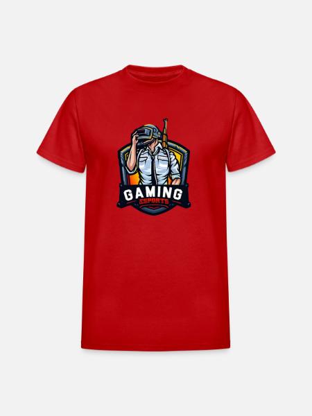 Gaming esports - Heavyweight Unisex T-Shirt by Gildan - red