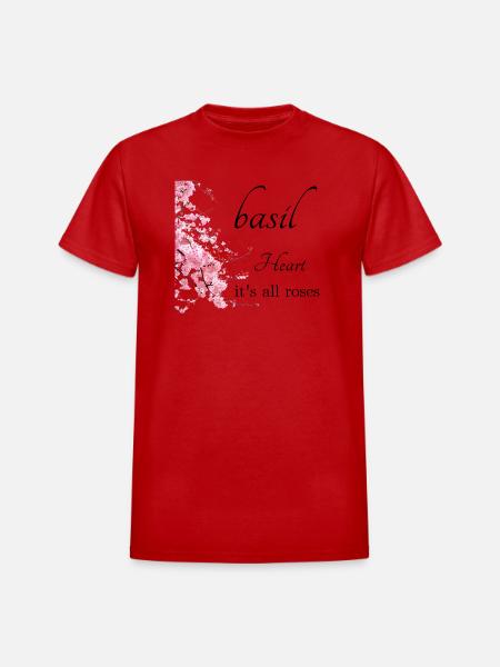 Sakura Bloom - Heavyweight Unisex T-Shirt by Gildan - red
