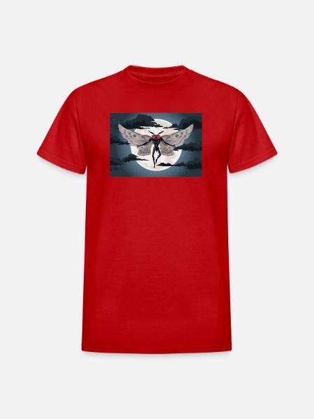 the mothman - Heavyweight Unisex T-Shirt by Gildan - red