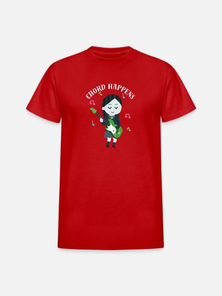 Chord_Happens - Heavyweight Unisex T-Shirt by Gildan - red