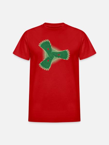 Der schüchterne Seestern – Fractal Art - Heavyweight Unisex T-Shirt by Gildan - red