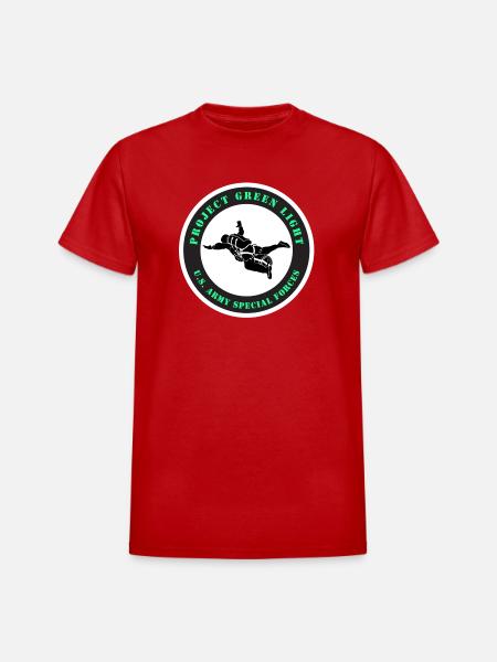 Project Green Light - Heavyweight Unisex T-Shirt by Gildan - red