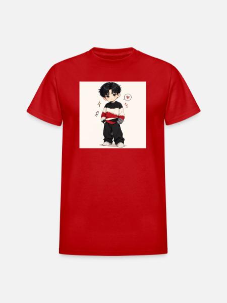 Marvellous charm - Heavyweight Unisex T-Shirt by Gildan - red