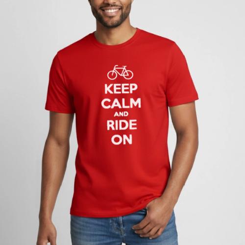 keep_calm_and_ride_on - Heavyweight Unisex T-Shirt by Gildan