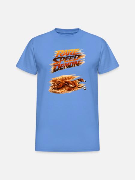 Rare Speed Demon Runner - Heavyweight Unisex T-Shirt by Gildan - carolina blue