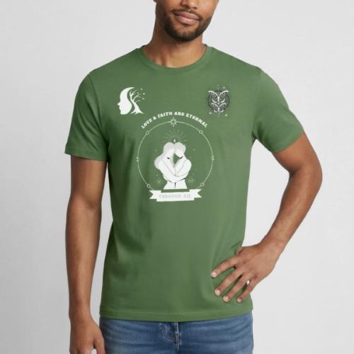 Love & Faith - Heavyweight Unisex T-Shirt by Gildan