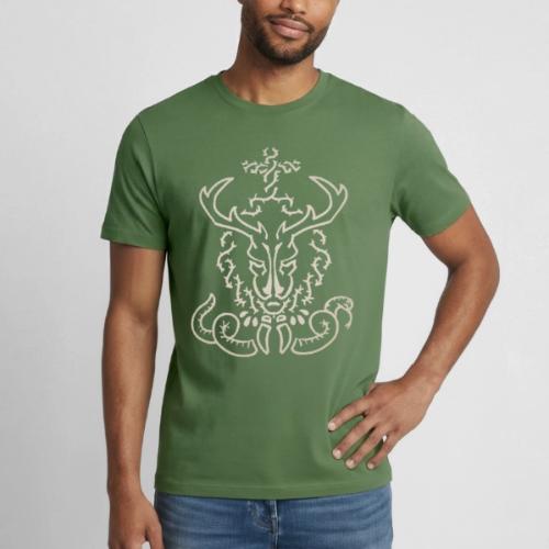 CHRISTmas Stag Light - Heavyweight Unisex T-Shirt by Gildan
