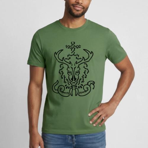 CHRISTmas Stag - Heavyweight Unisex T-Shirt by Gildan
