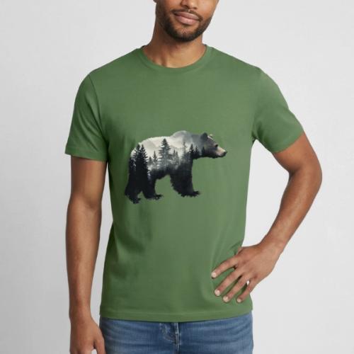 Forest Within the Bear - Heavyweight Unisex T-Shirt by Gildan