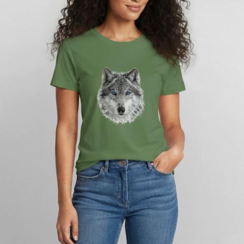 Frost-Eyed Alpha - Heavyweight Unisex T-Shirt by Gildan