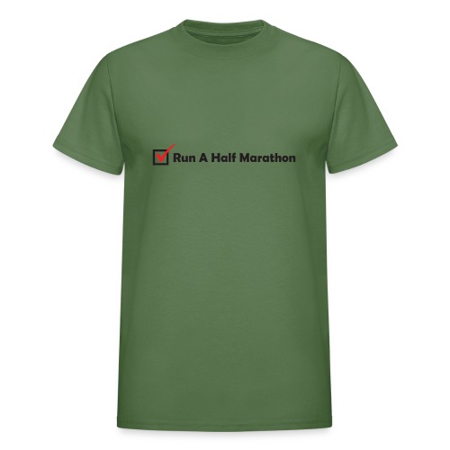 RUN HALF MARATHON CHECK - Gildan Ultra Cotton Adult T-Shirt