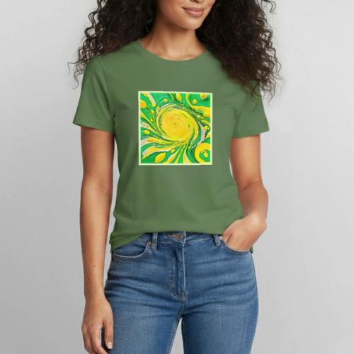 Lemon Tornado Design - Heavyweight Unisex T-Shirt by Gildan