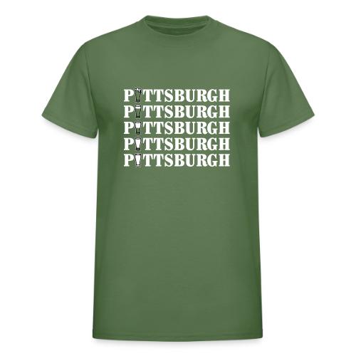 Green Beer in Pittsburgh - Heavyweight Unisex T-Shirt by Gildan