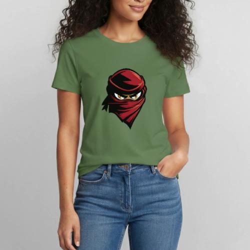 Scarlet Shadow Ninja - Heavyweight Unisex T-Shirt by Gildan