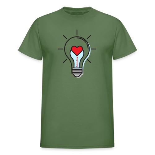 FUMCSD Heart Light Bulb - Heavyweight Unisex T-Shirt by Gildan