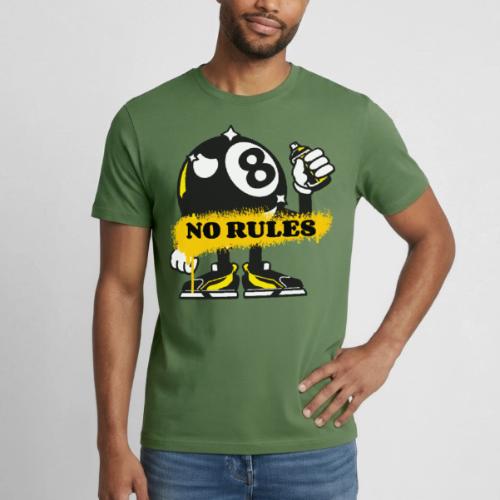 No Rules 8 Ball - Heavyweight Unisex T-Shirt by Gildan
