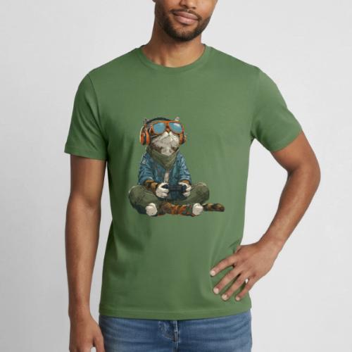 Cat: Purrfect Player - Heavyweight Unisex T-Shirt by Gildan