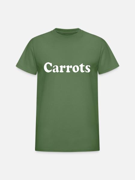 carrots - Heavyweight Unisex T-Shirt by Gildan - military green