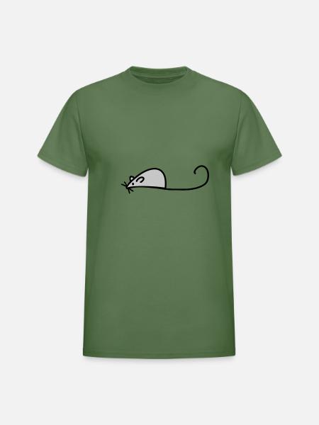 mouse - Heavyweight Unisex T-Shirt by Gildan - military green