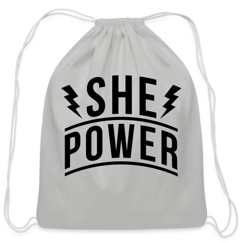 She Power - Cotton Drawstring Bag