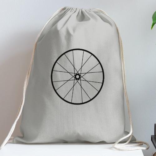 Bicycle Wheel - Cotton Drawstring Bag