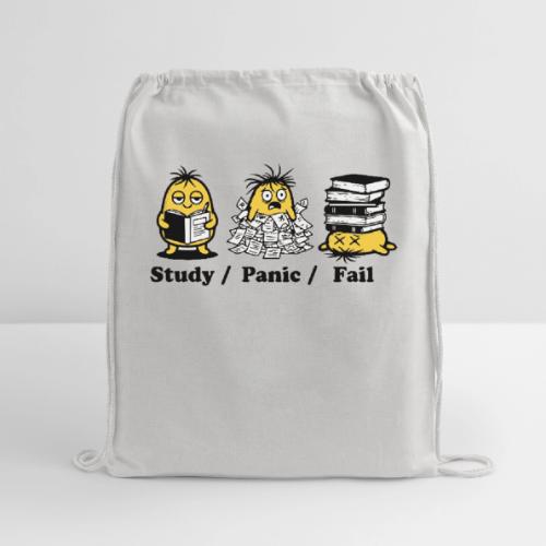Funny Student Study Panic Fail Back To School - Cotton Drawstring Bag