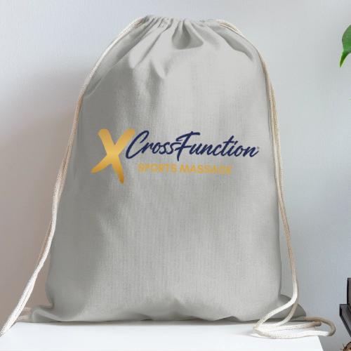 XF Sports Massage- Dark Logo (Front Only) - Cotton Drawstring Bag