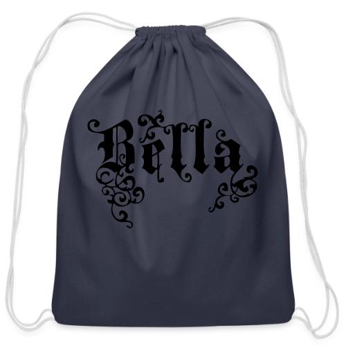 bella_gothic_swirls - Cotton Drawstring Bag