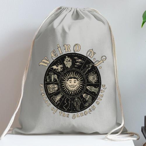 Weird NJ – Zodiac of the Garden State - Cotton Drawstring Bag