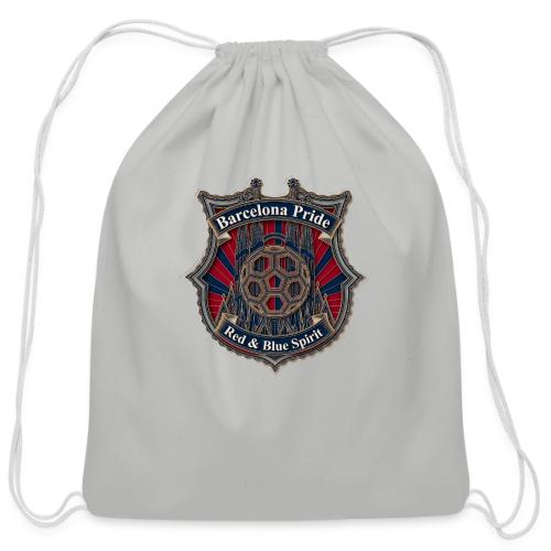 Barcelona Scarlet Pride T Shirt, Soccer City Gift - Cotton Drawstring Bag