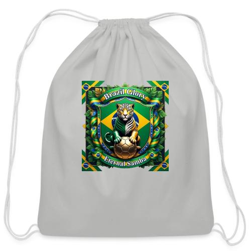Brazil Jaguar Glory T-Shirt, Flag Pride Badge Gift - Cotton Drawstring Bag